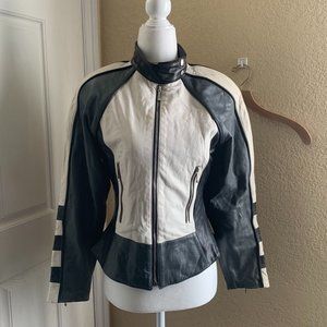 john michael genuine leather motorcycle jacket